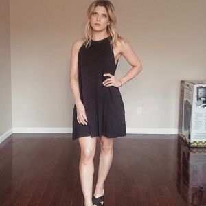 Basic black summer dress